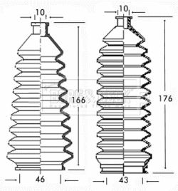 BORG & BECK Paljekumisarja, ohjaus BSG3141